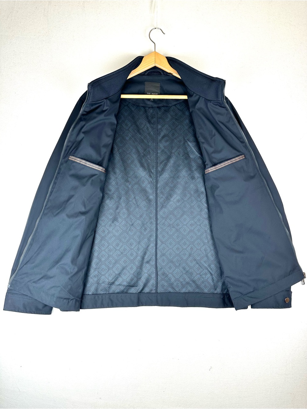Ted Baker Men's Ure Navy Full Zip Jacket Office Business Casual - Picture 4 of 12